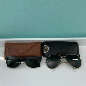 Ray-Ban Bundle: Aviator RB3025 and Wayfarer RB2132